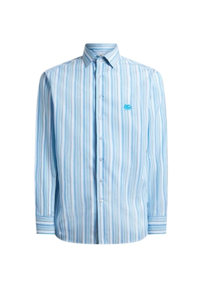 ETRO striped cotton shirt - Blue