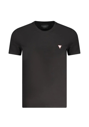 GUESS USA logo-patch crew-neck T-shirt - Black