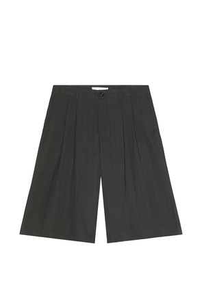 OUR LEGACY pinstriped pleated shorts - Black