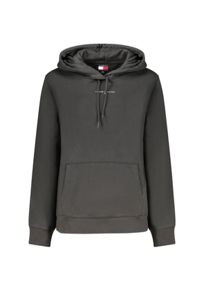 Tommy Jeans logo-print drawstring hoodie - Black