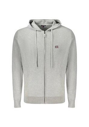 NORWAY 1963 zip-up knitted hoodie - Grey