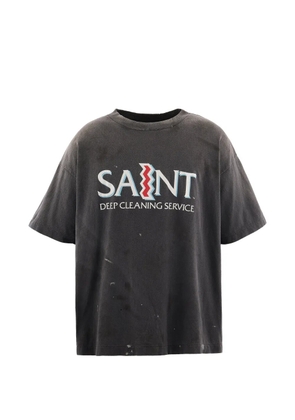SAINT MXXXXXX graphic-print T-shirt - Black