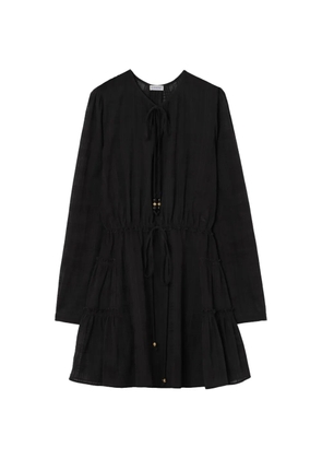 Burberry Check cotton voile dress - Black