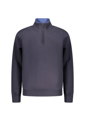 COVERI MOVING quarter-zip cotton sweatshirt - Blue