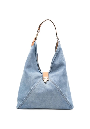 Ermanno Scervino large denim shoulder bag - Blue