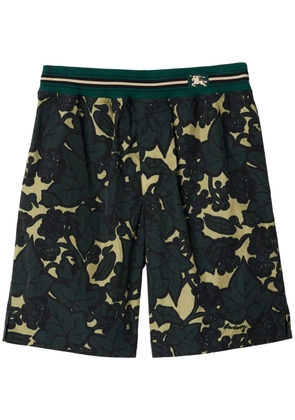 Burberry floral-print bermuda shorts - Black