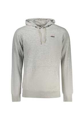 Fila logo-detail drawstring hoodie - Grey