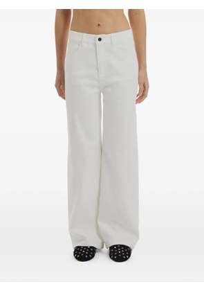 Crush Collection mid-rise straight-leg jeans - White