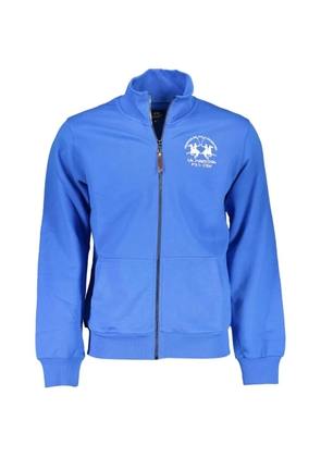 La Martina zip-up cotton sweatshirt - Blue