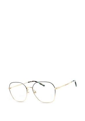 Marc Jacobs square full-rim eyeglasses - Gold