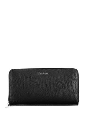 Calvin Klein textured zip-around wallet - Black