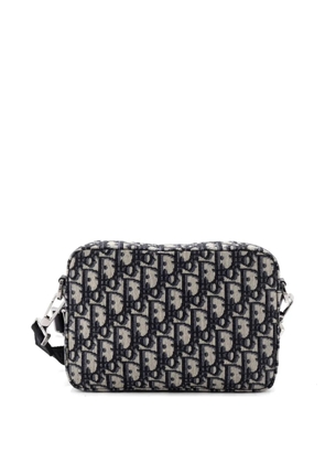 Christian Dior Pre-Owned Safari Messenger Bag Oblique Canvas Maxi crossbody bag - Blue