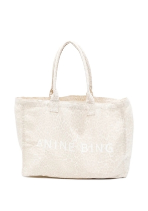 ANINE BING leopard-print tote bag - Neutrals