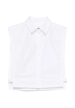 Lutz Huelle Fragment cropped sleeveless shirt - White
