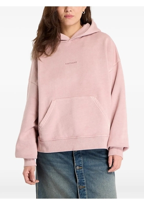 Carhartt WIP Benton logo-embroidered hoodie - Pink