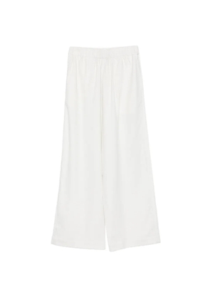 Marrakshi Life elasticated wide-leg palazzo pants - White
