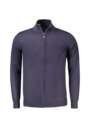 COVERI MOVING zip-up cotton sweatshirt - Blue