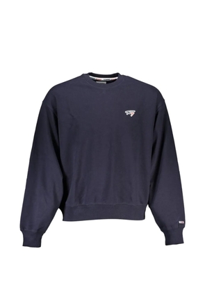 Tommy Hilfiger logo-embroidered crew-neck sweater - Blue