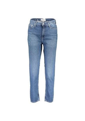Calvin Klein high-waisted straight-leg jeans - Blue