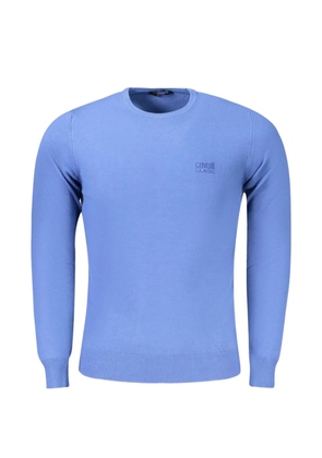 Cavalli Class crew-neck cotton sweater - Blue