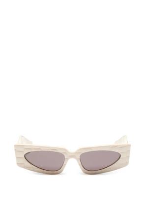 VALENTINO GARAVANI EYEWEAR rectangular acetate sunglasses - Neutrals