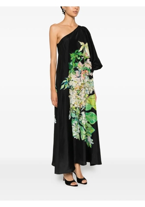 PSOPHIA floral-print one-shoulder maxi dress - Black