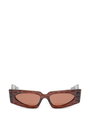 VALENTINO GARAVANI EYEWEAR rectangular acetate sunglasses - Brown