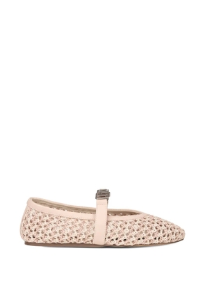 GCDS woven ballet flats - Neutrals