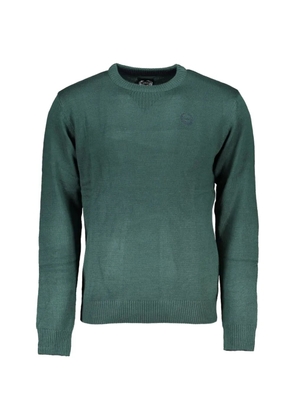 Gian Marco Venturi Vintage logo-detail elbow-patch cotton sweater - Green