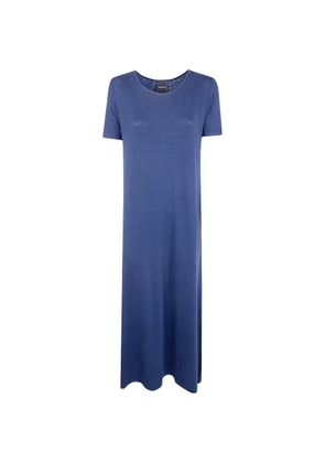 anne claire short-sleeves maxi dress - Blue