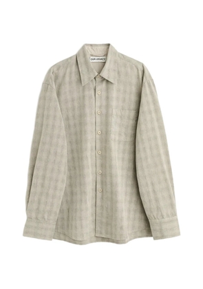 OUR LEGACY Above check-pattern patch-pocket shirt - Neutrals