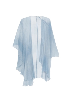 Ermanno Scervino draped cape - Blue