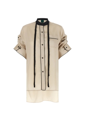 Jejia Berta crinkled shirt - Neutrals
