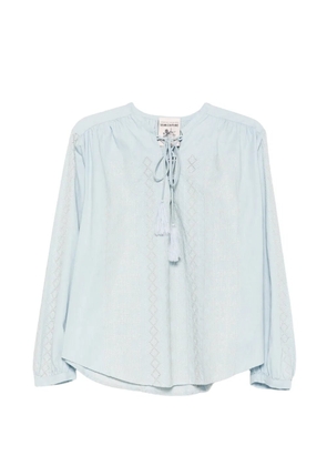 Semicouture Zillah embroidered blouse - Blue