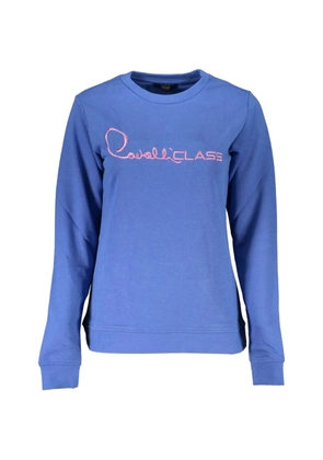 Cavalli Class logo-embroidered sweatshirt - Blue
