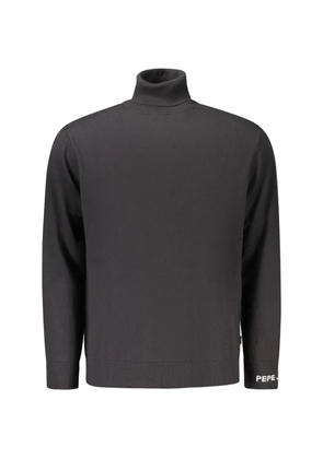 Pepe Jeans ribbed-knit turtleneck cotton sweater - Grey