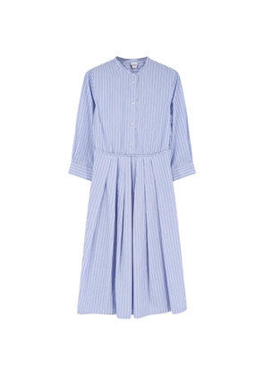 ASPESI striped pleated dress - Blue