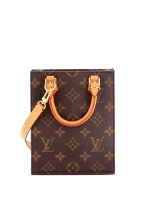 Louis Vuitton Pre-Owned Petit Sac Plat Bag Monogram Canvas crossbody bag - Brown