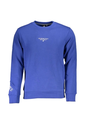 U.S. Grand logo-embroidered crew-neck sweater - Blue