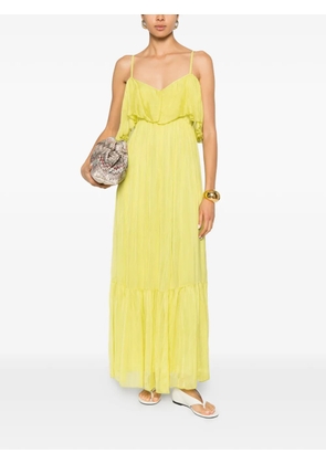 DIXIE ruffled maxi dress - Green