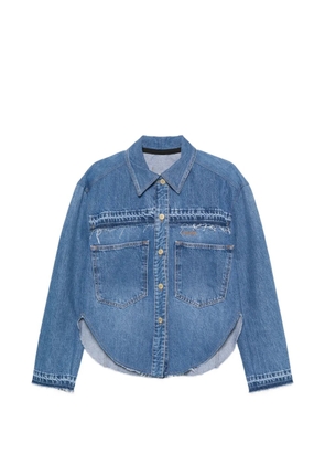 LITKOVSKA raw-cut denim shirt - Blue