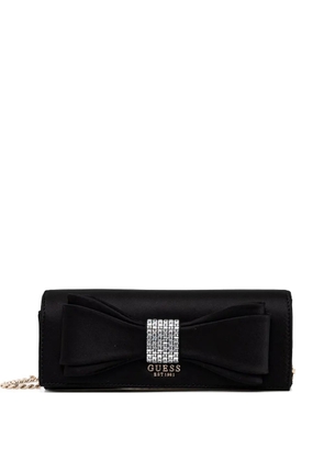 GUESS USA mini Elsie bow-embellishment clutch bag - Black
