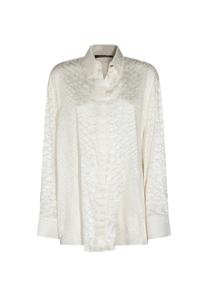 Roberto Cavalli snakeskin-effect shirt - Neutrals