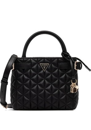 GUESS USA mini Paisleigh quilted tote bag - Black