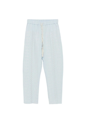 Semicouture Buddy embroidered trousers - Blue