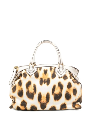 Roberto Cavalli Vintage 2000s leopard-print handbag - White