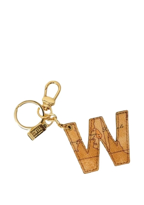 ALVIERO MARTINI 1° CLASSE map-print letter keychain - Neutrals