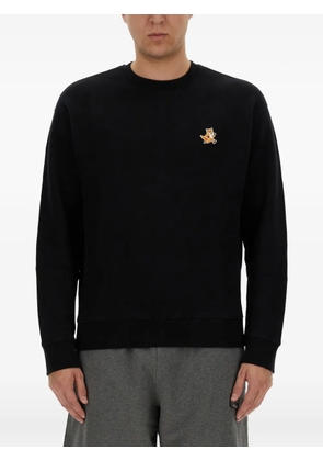 Maison Kitsuné fox-patch sweater - Black