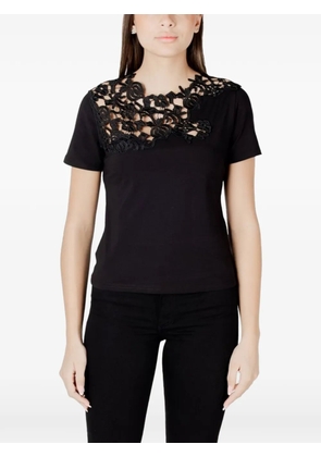 Morgan lace-detail t-shirt - Black