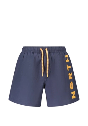 North Sails logo-print drawstring swim shorts - Blue